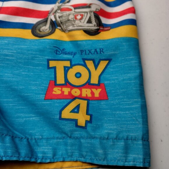 Disney Pixar Toy Story 4 Swim Trunks 18 Months Blue Woody Buzz Lightyear Shorts - Picture 7 of 15